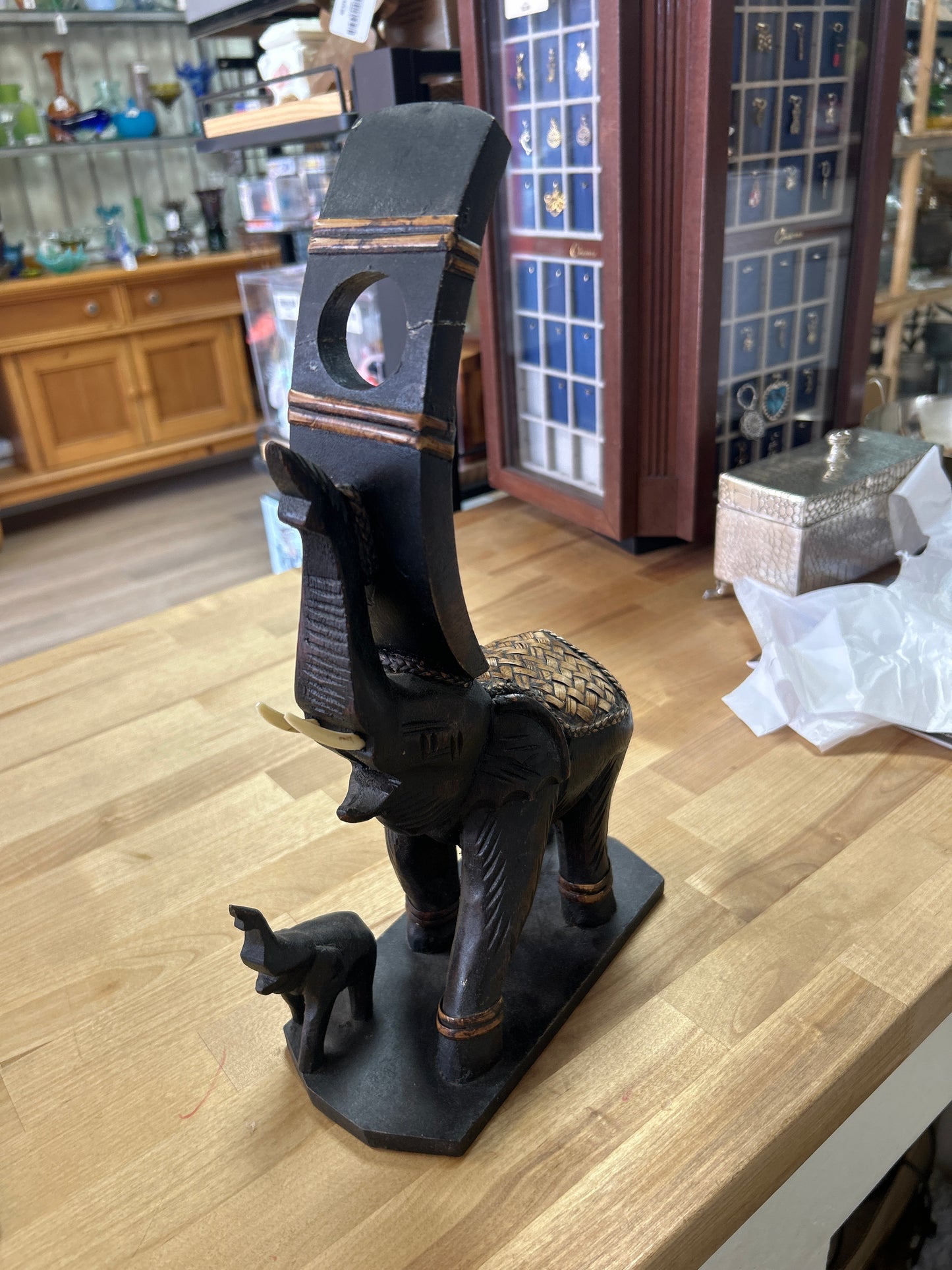 Elephant Bottle Holder (been repaired)