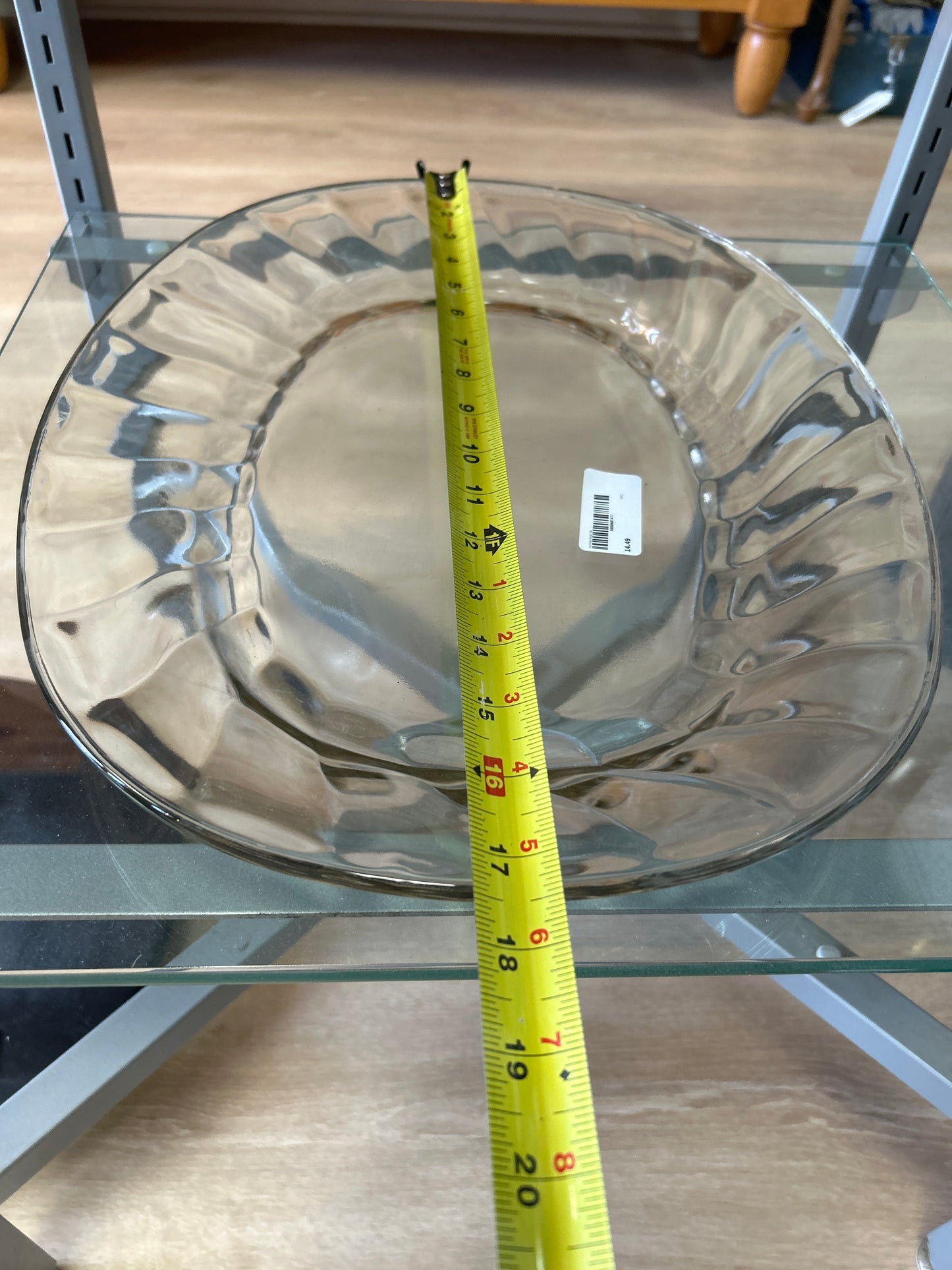Glass Serving Plater 17"