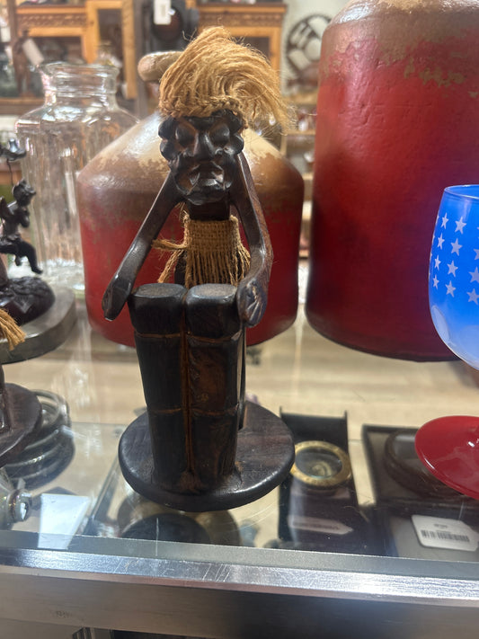 Wooden Man with 2 Large Sticks