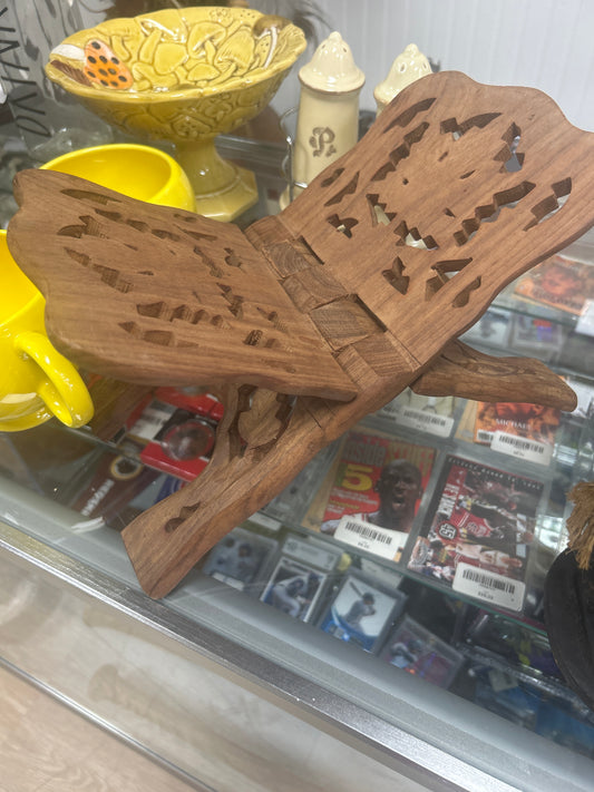 Vintage Wood Book Stand (folding)