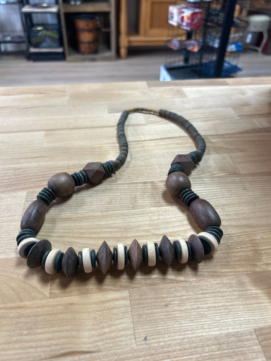 Vintage Wood Necklace