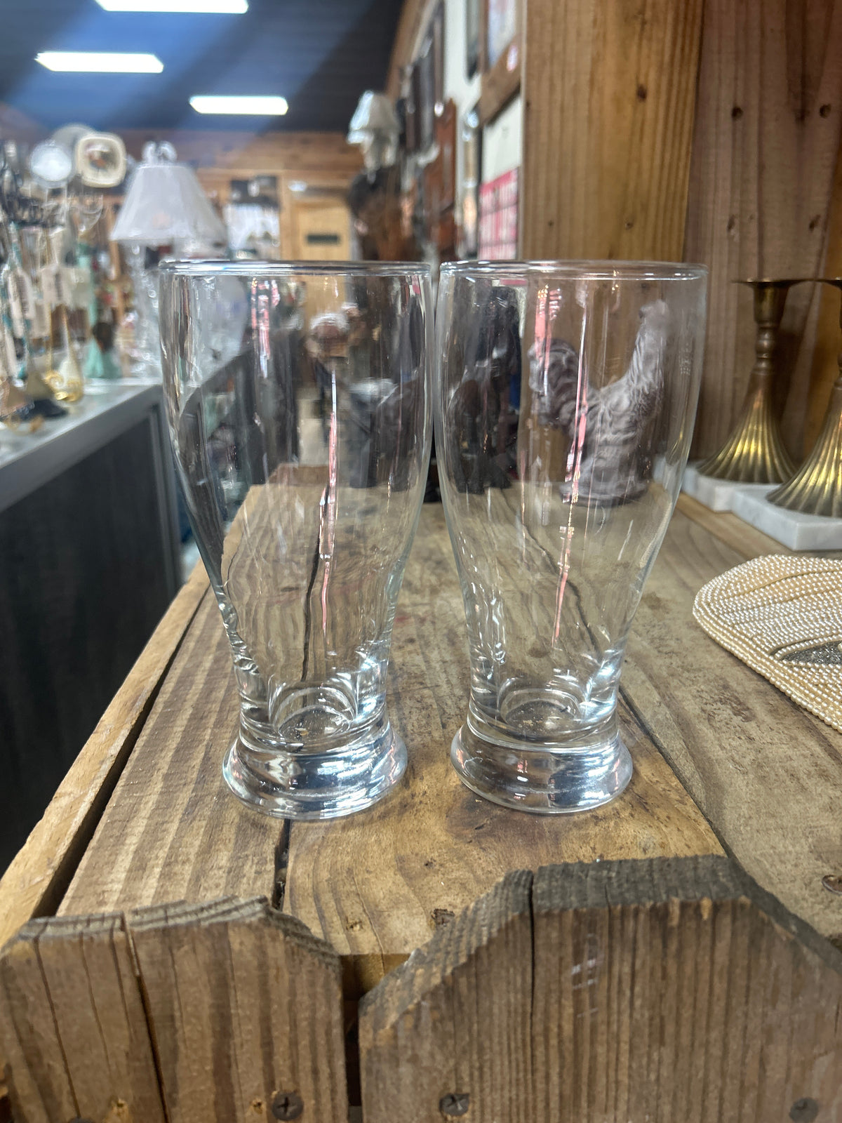 19 oz pilsner beer glasses