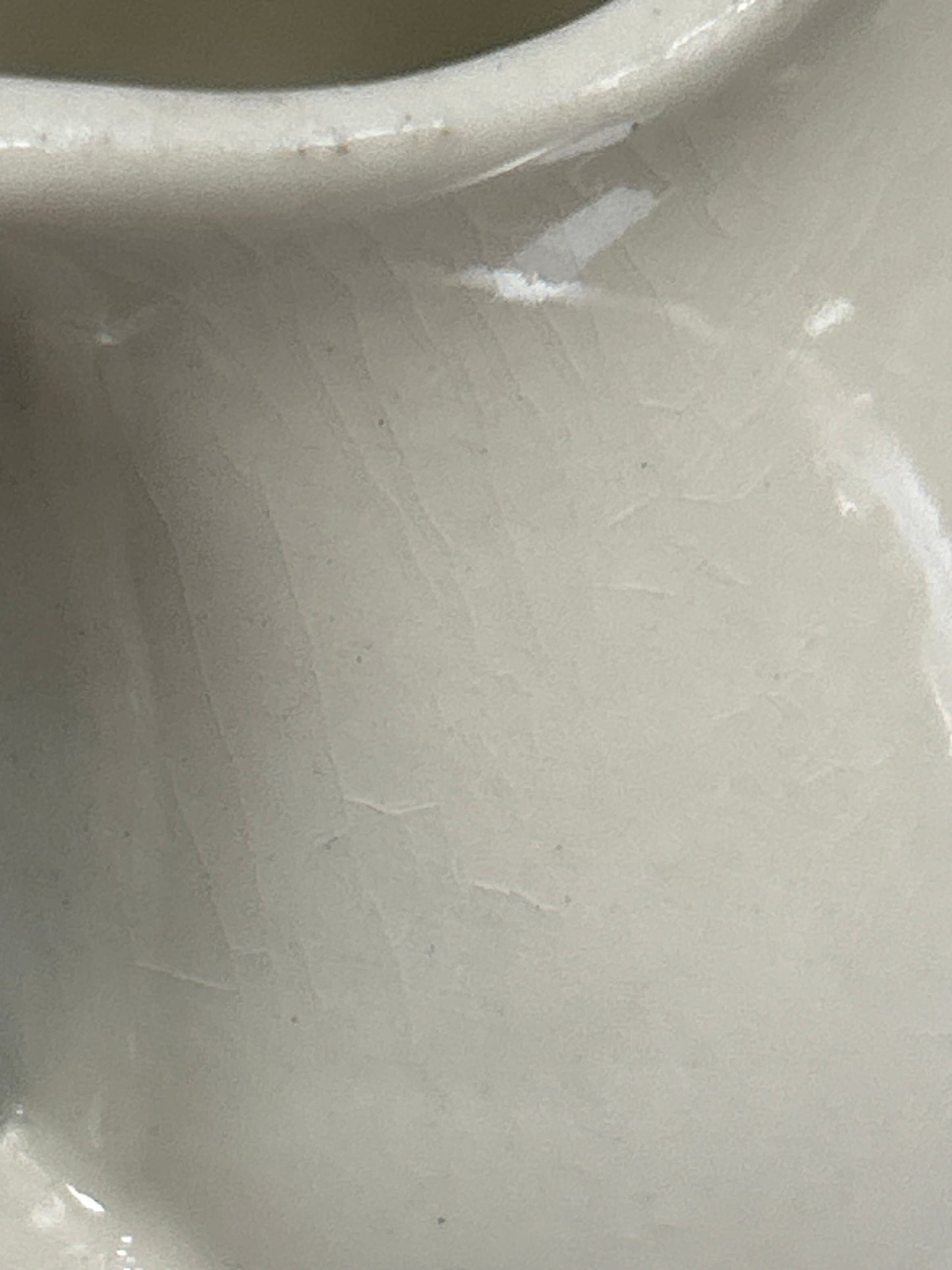 Antique pitcher with crazing; 6” unmarked