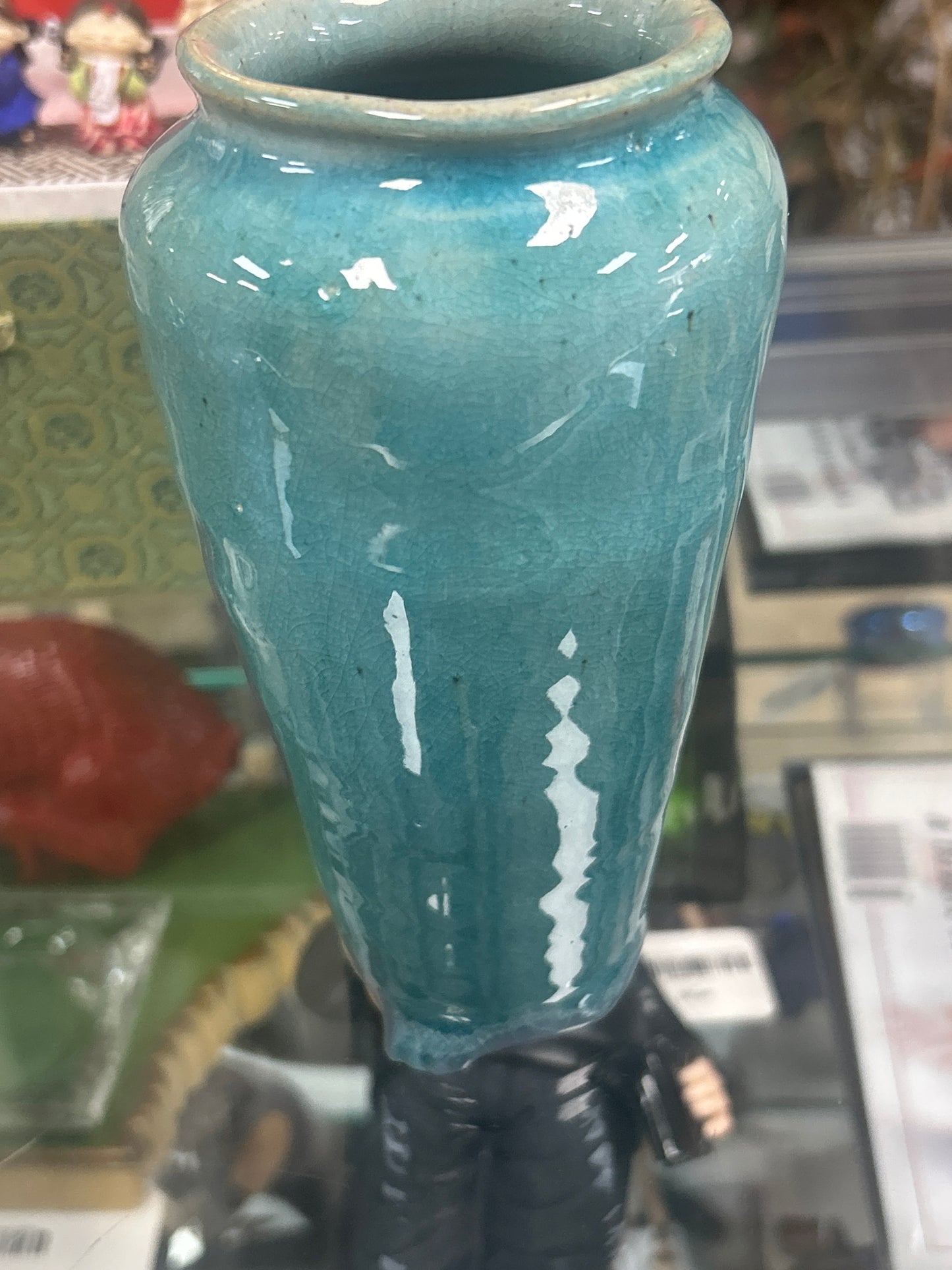 Vintage Signed Vase 6”