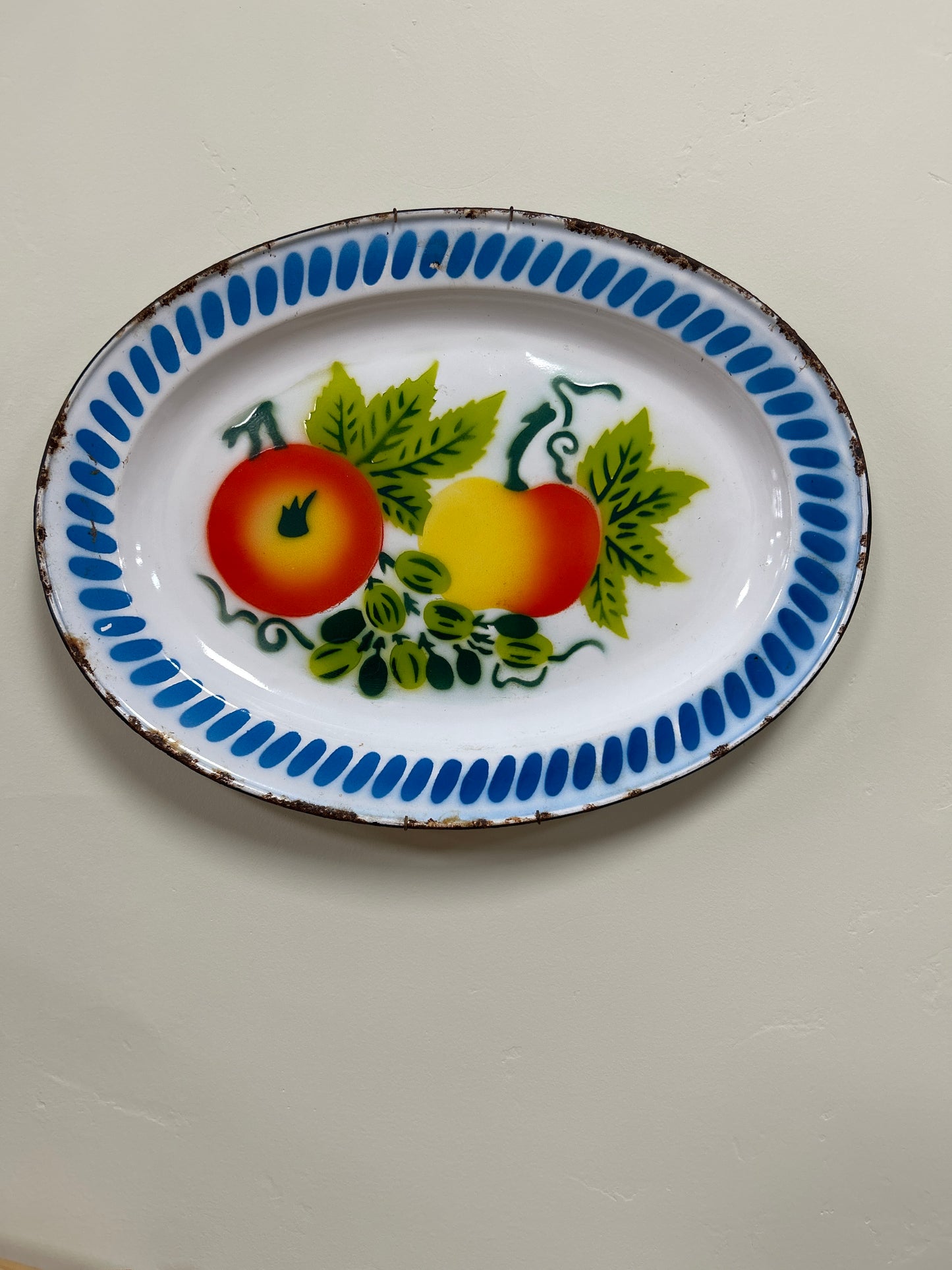 Image of Fruit on a Serving Platter 1950's (Enamel)