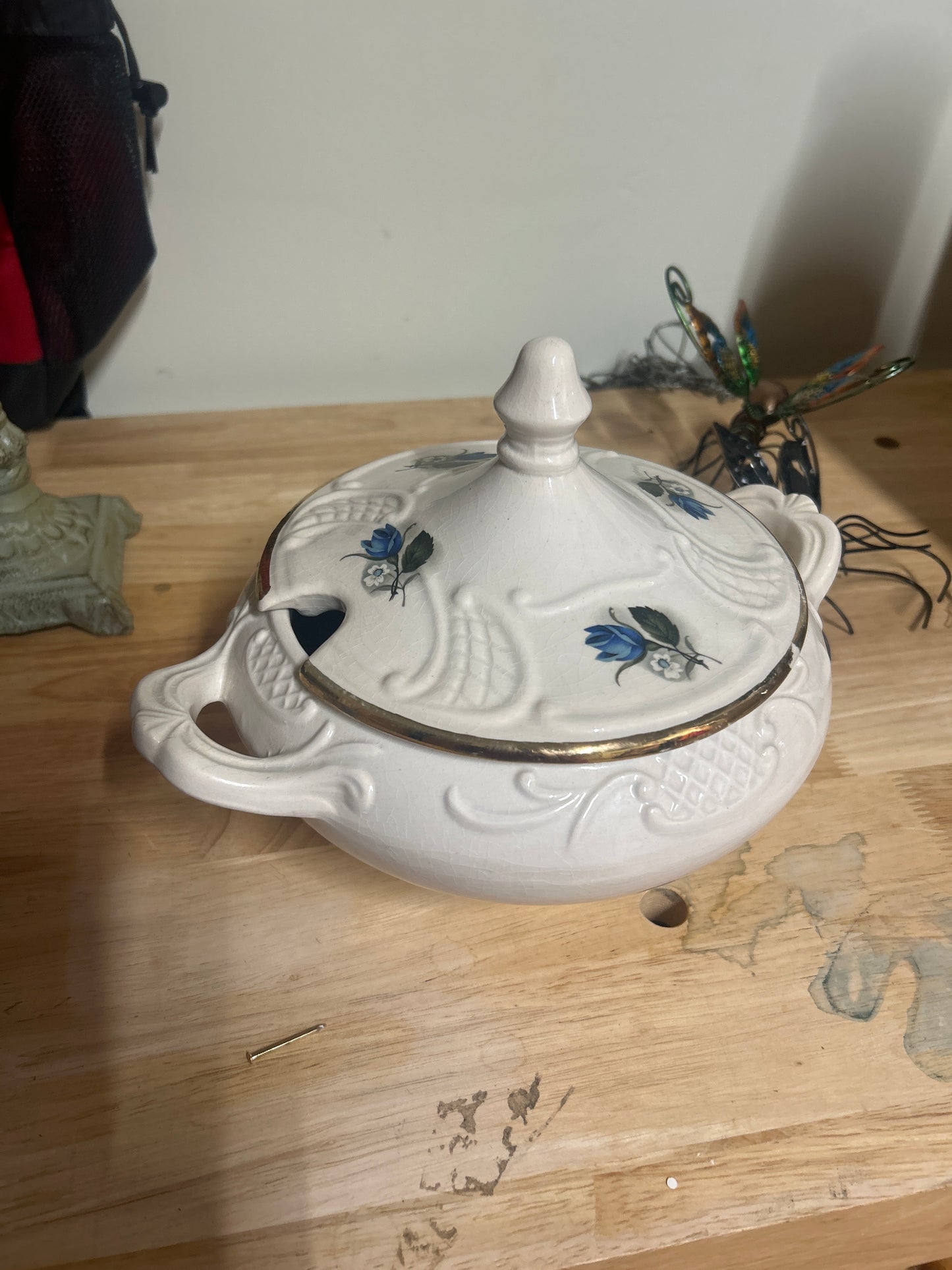 Vintage Maurice Of Calf. Porcelain Covered Tureen