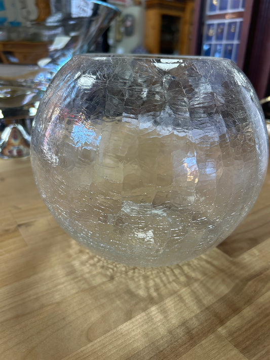 Crackle Glass Bowl