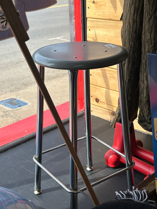 Short Blue Stool 24” Tall