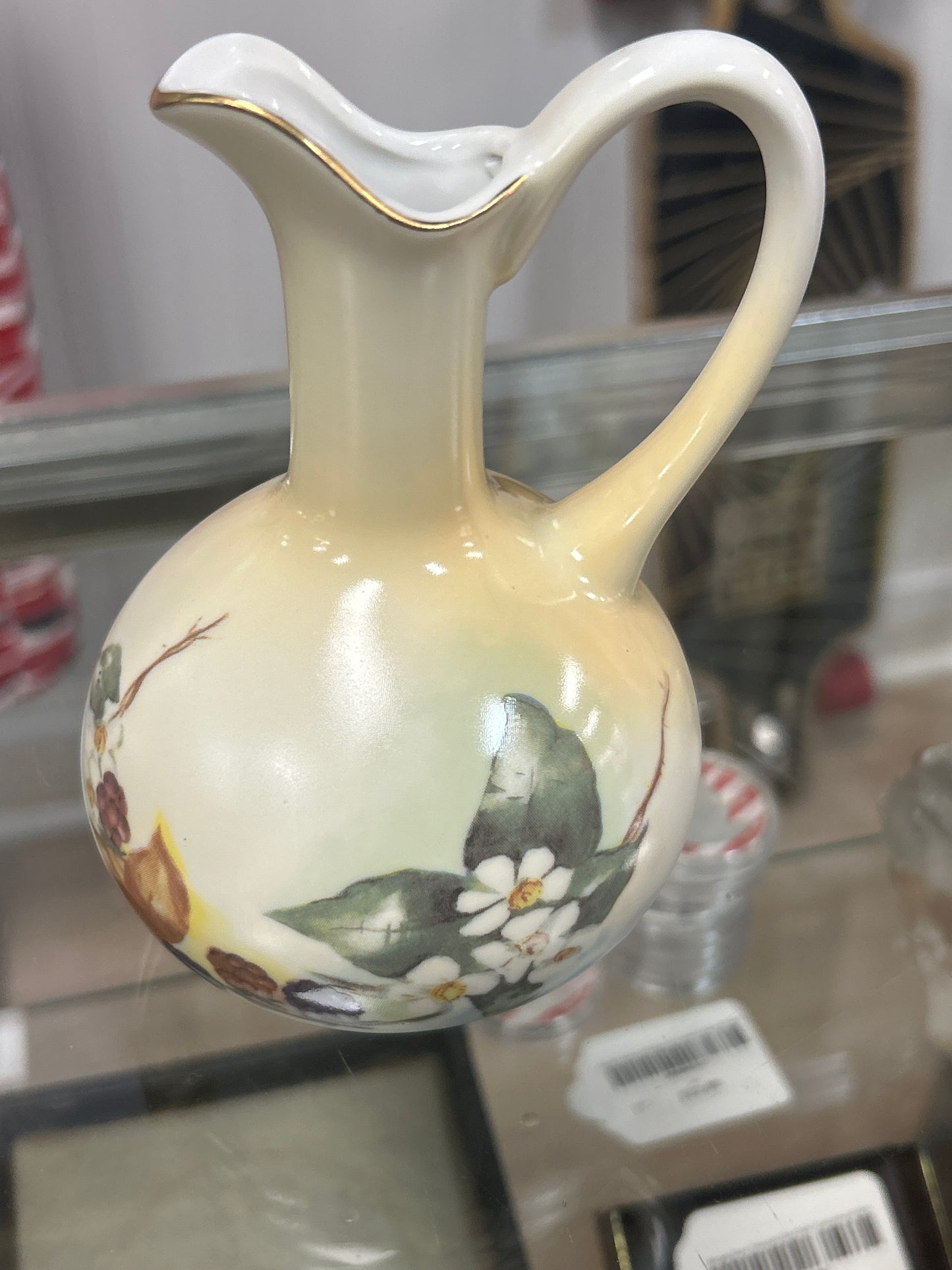 Antique R S Porcelain Cruet Perfume no Stopper,Handpainted