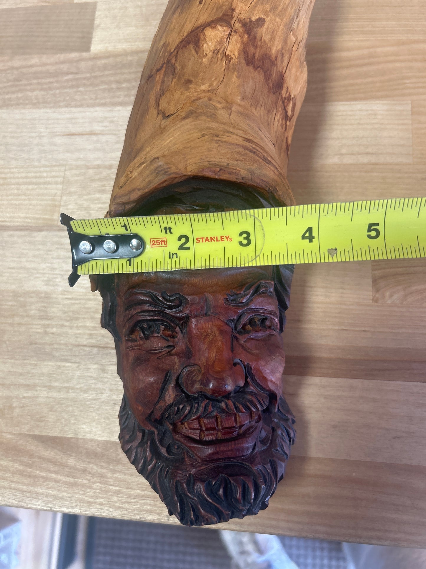 Stuart Taylor RABB American 20th c Wood Spirit Carving Face