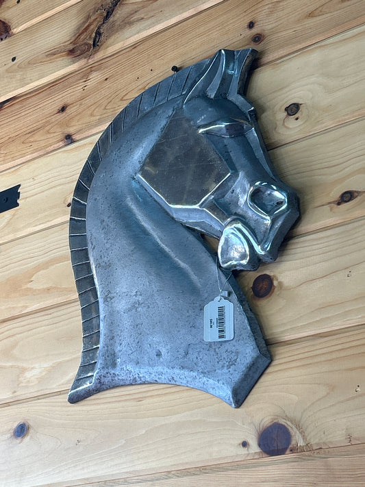 Art Deco Metal Wall Sculpture - Horse Head - 1930s
