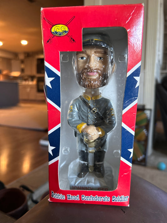 Johnny Reb Bobble Head Confederate Soldier