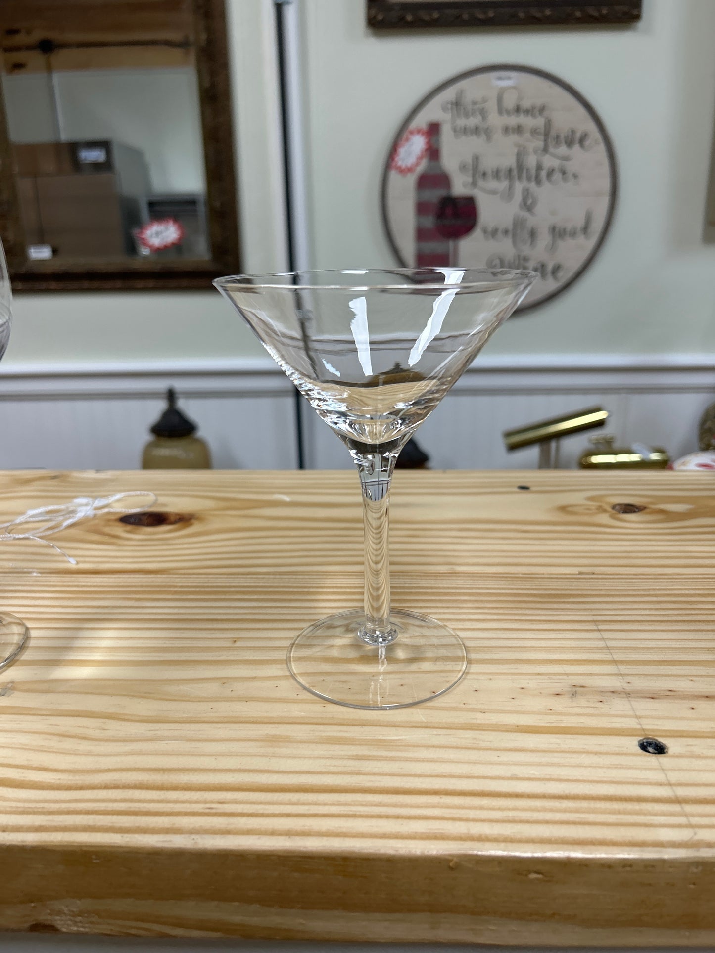 Single martini glass