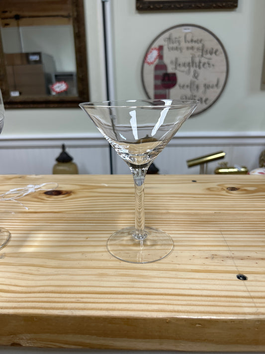 Single martini glass