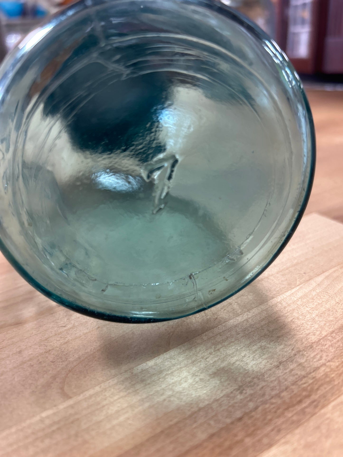 Ball Perfect Mason Jar Aqua Blue w/ Lid #7