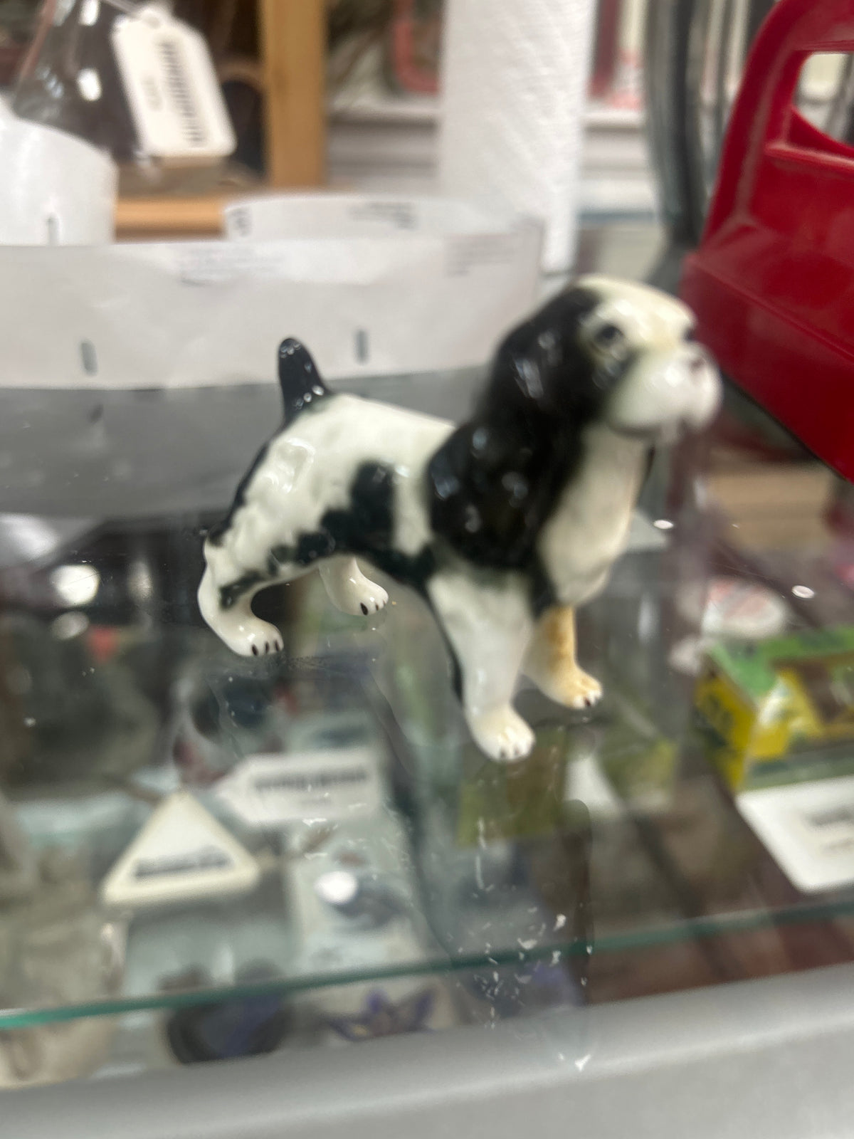 Mini Porcelain Dog Statue