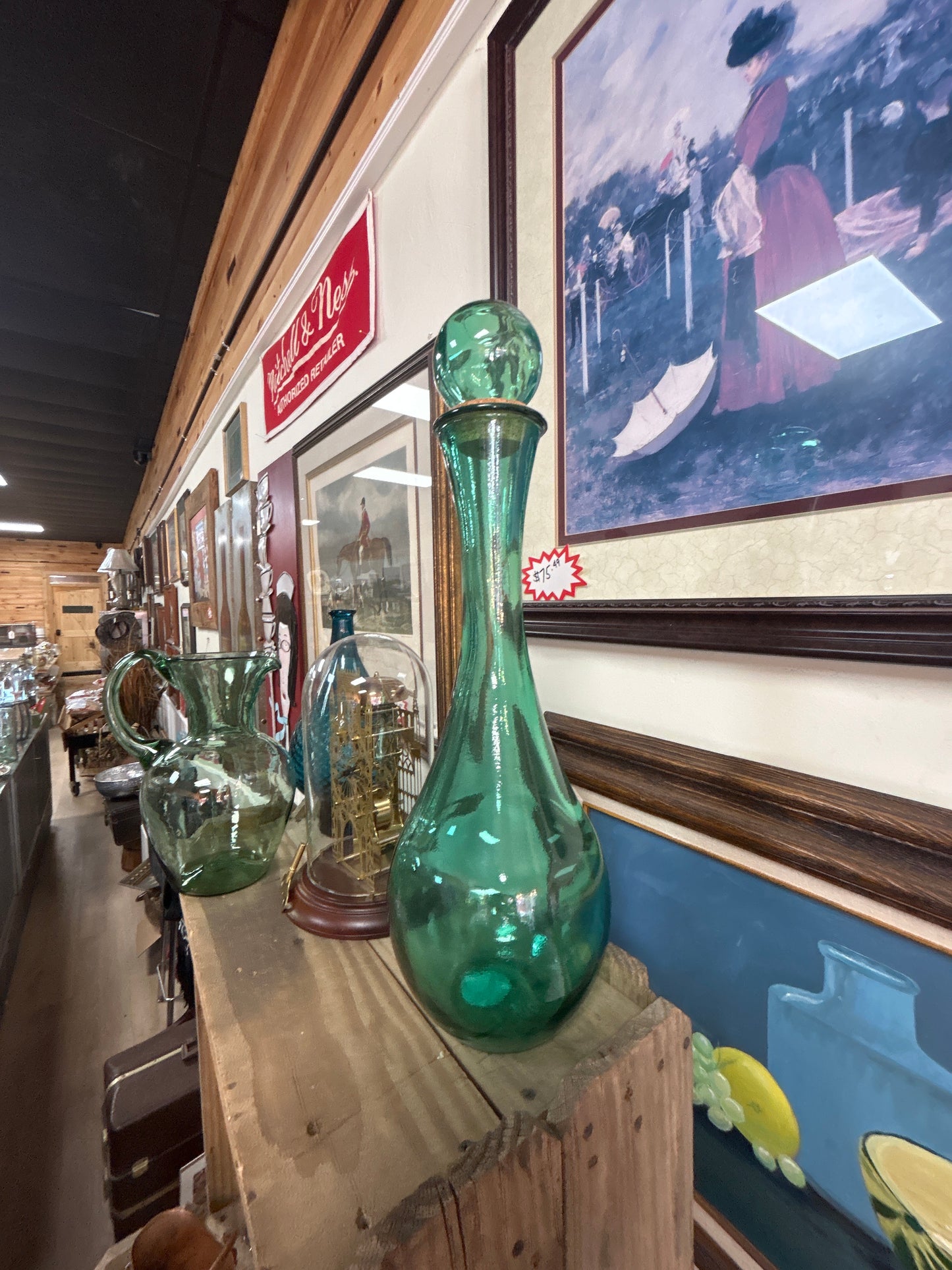 Green Decanter Recycled Glass