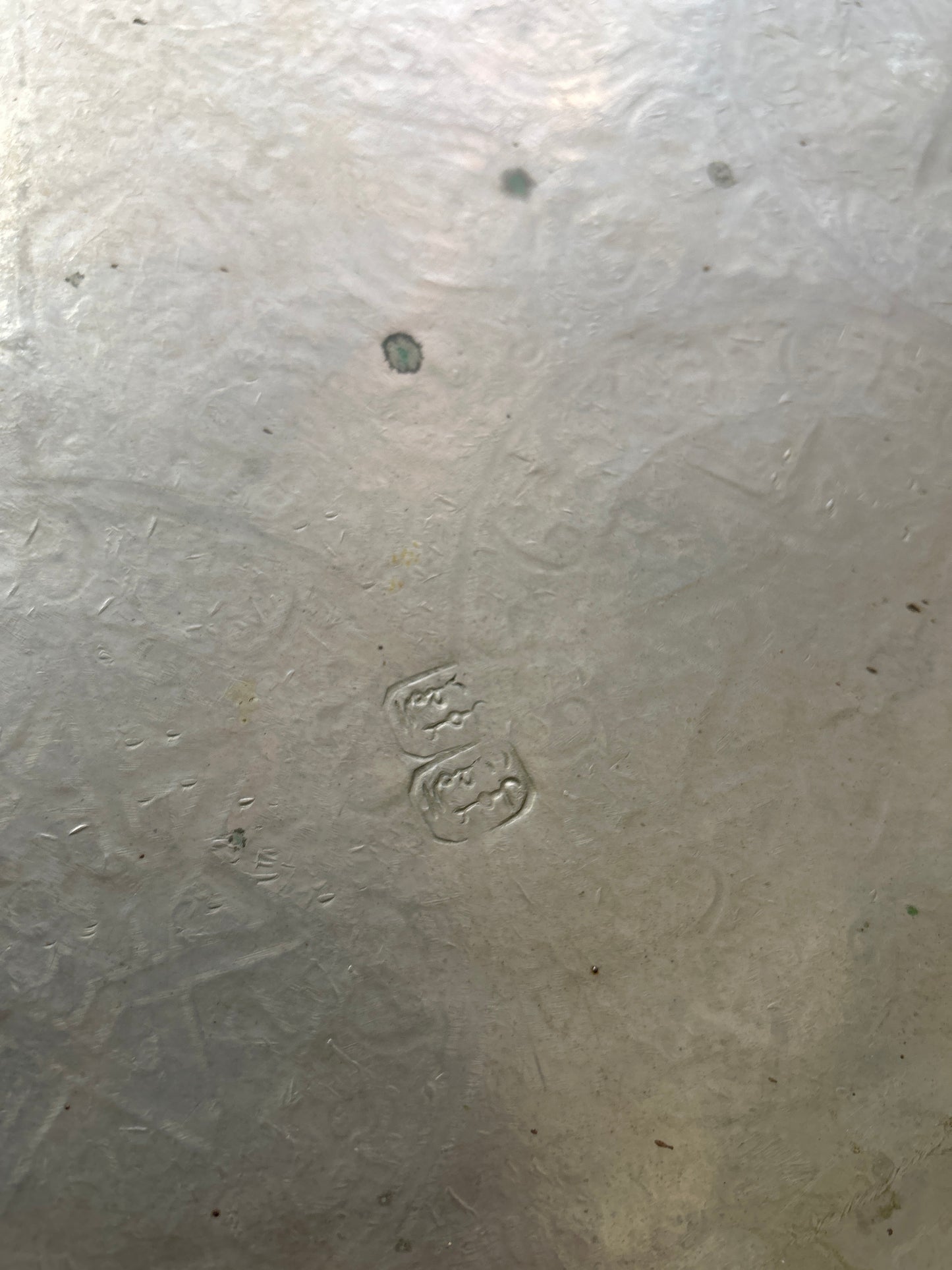 Vintage 21" Serving Tray (stamped maker see pics)
