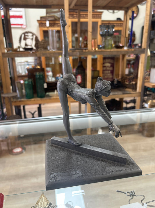 Marcel Jovine 1983 Summer Olympics Beam Gymnast Sculpture Barrett Coler