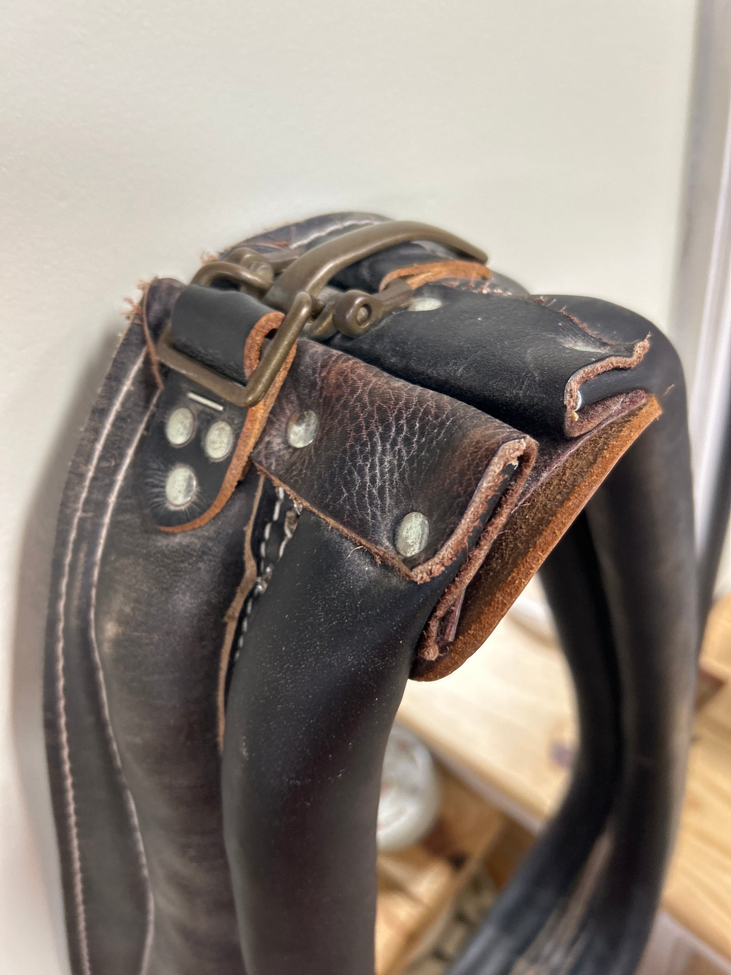 Horse Collar Mirror (nice quality piece) Not Vintage (pre-owned).