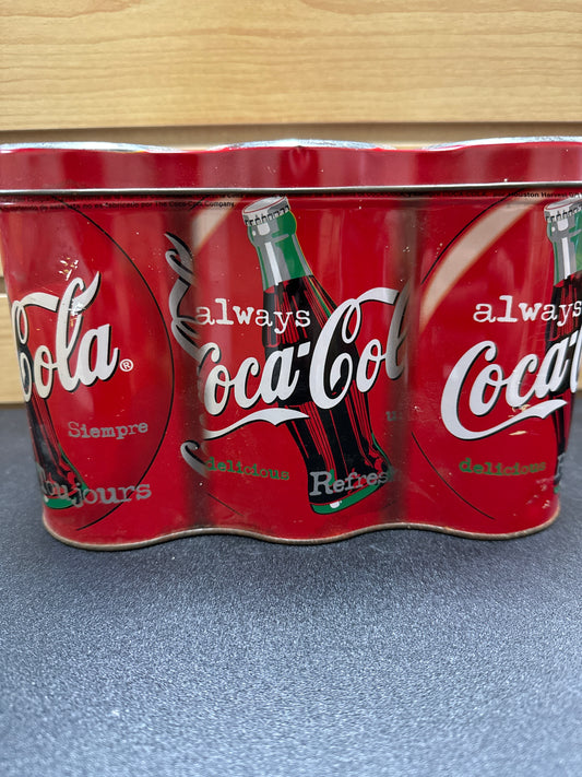 1998 Coca-Cola Tin 6-Pack Holder Decor (Coke)