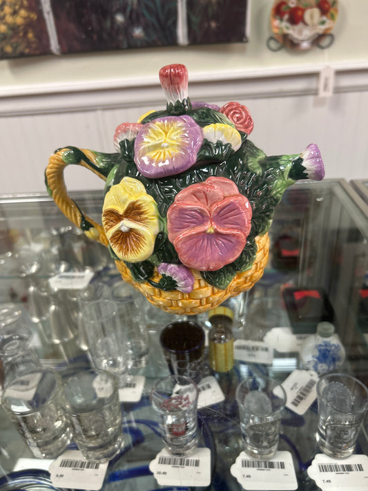 Ceramic Floral Covered Teapot by Asia Master Group