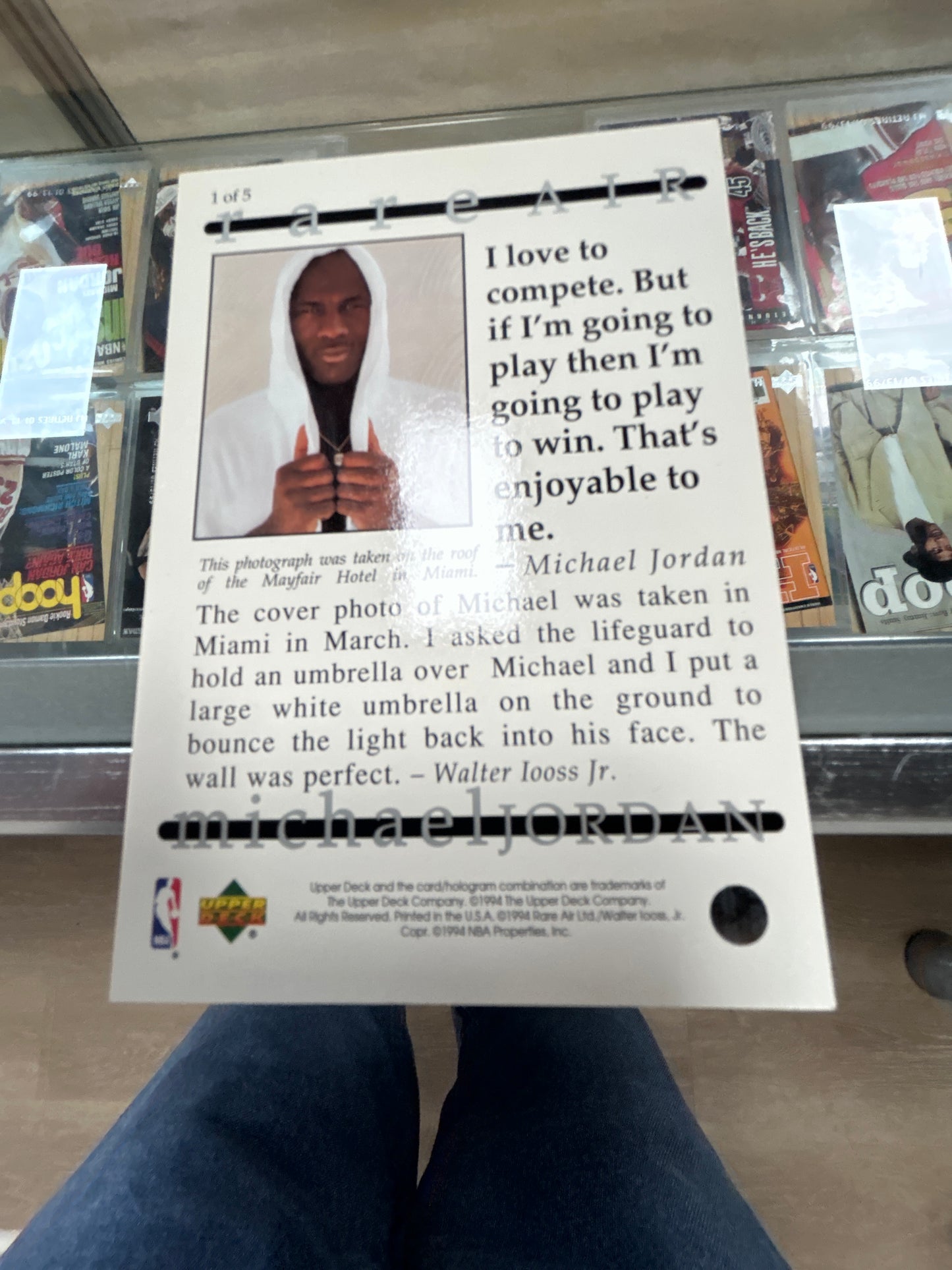 Upper Deck Jordan Jumbo Card “Rare Air”