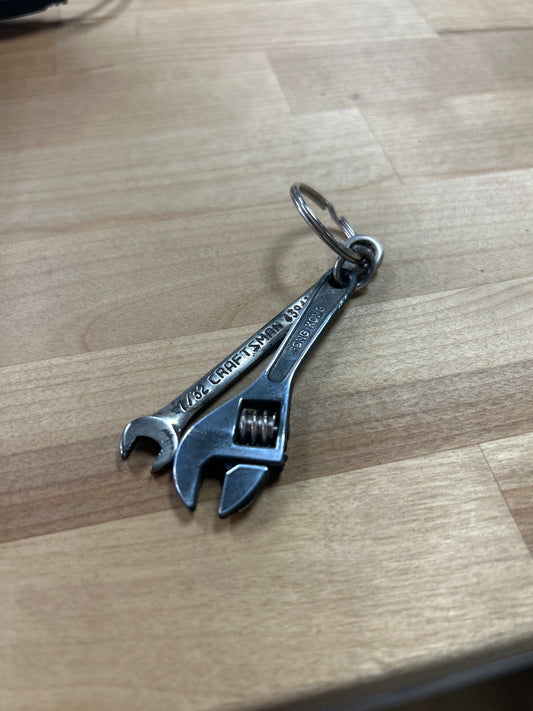 VTG Mini Adjustable Silver Wrench Key Chain Made in Hong Kong