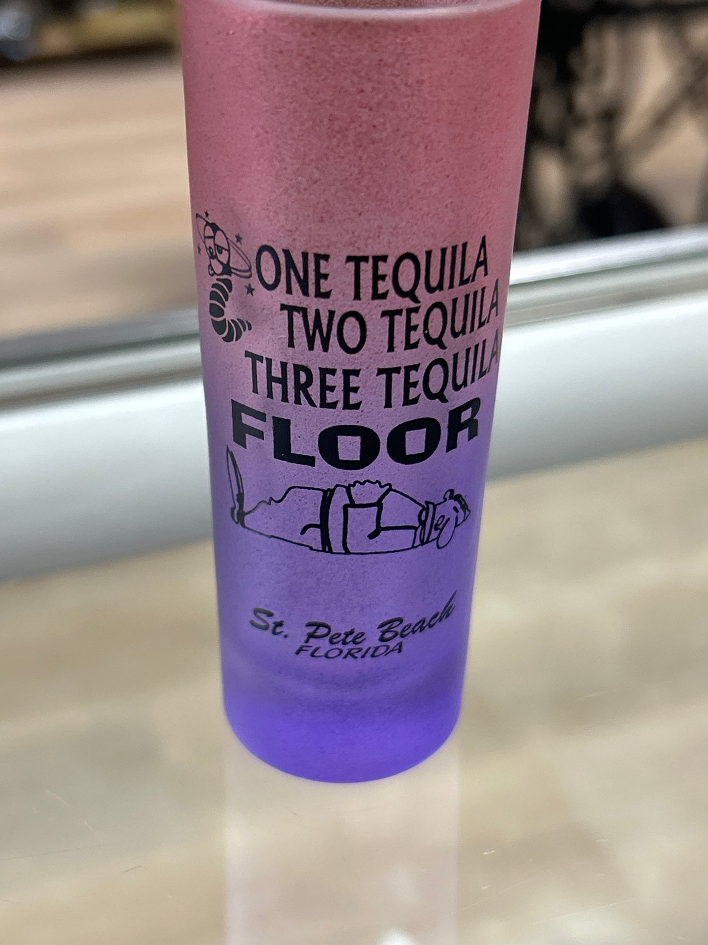 Tequila Floor shot glass