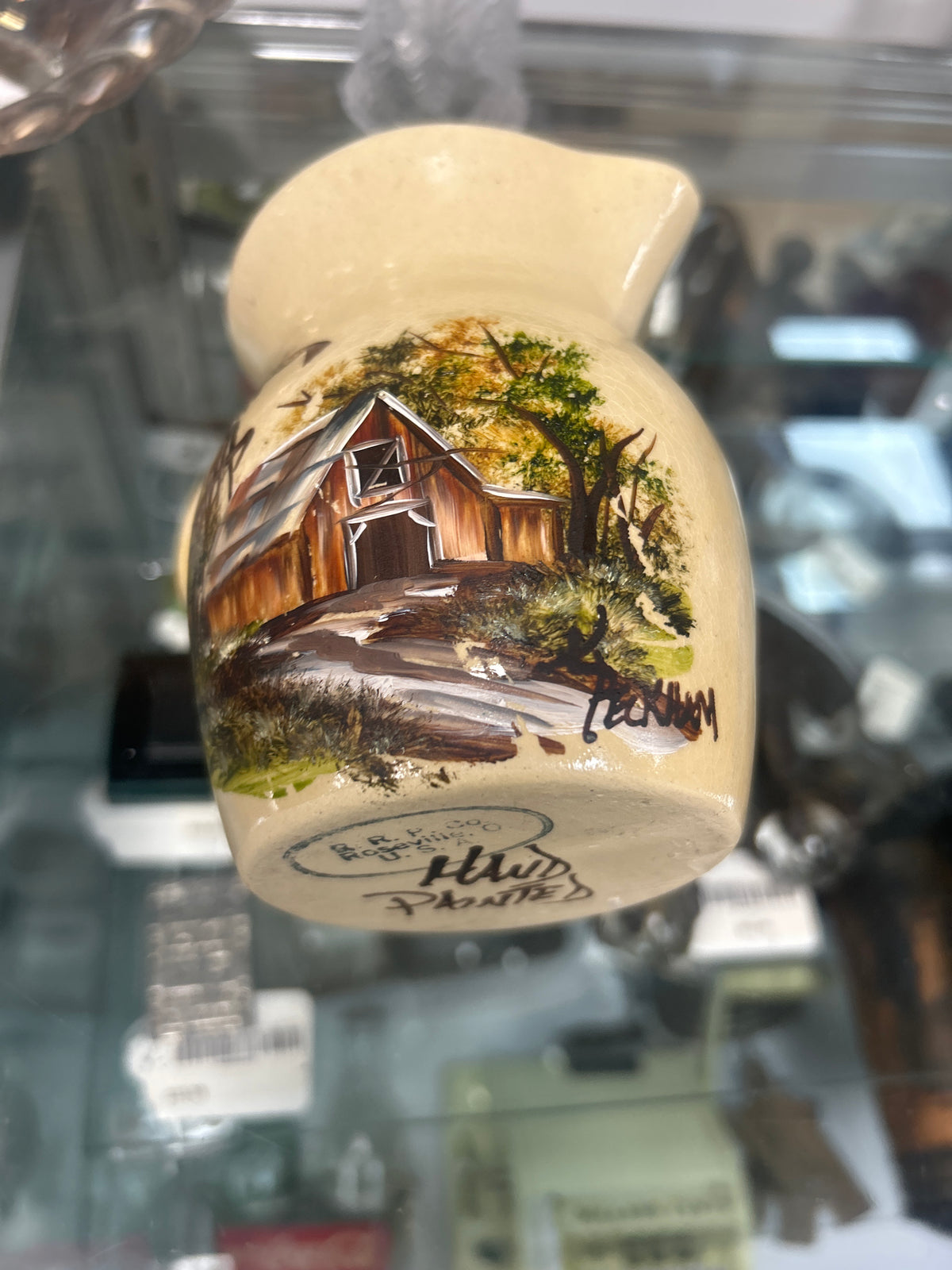R.R.P. Co. Hand Painter Pitcher
