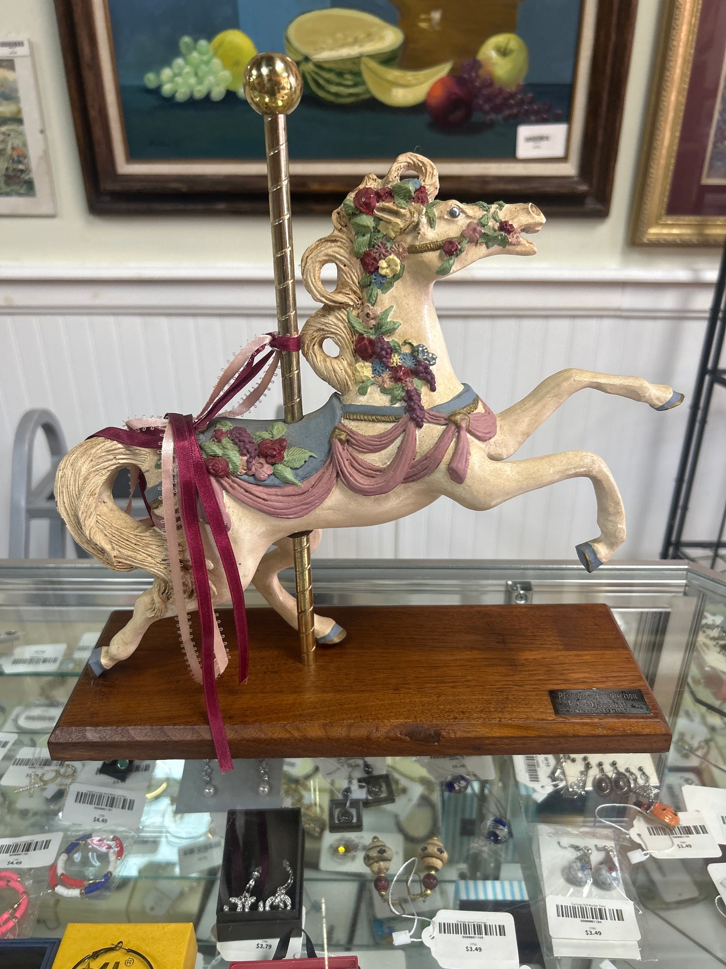 PJ's Carousel Collection "Flyer" PJ Original Newbern, VA Signed P. Hennon