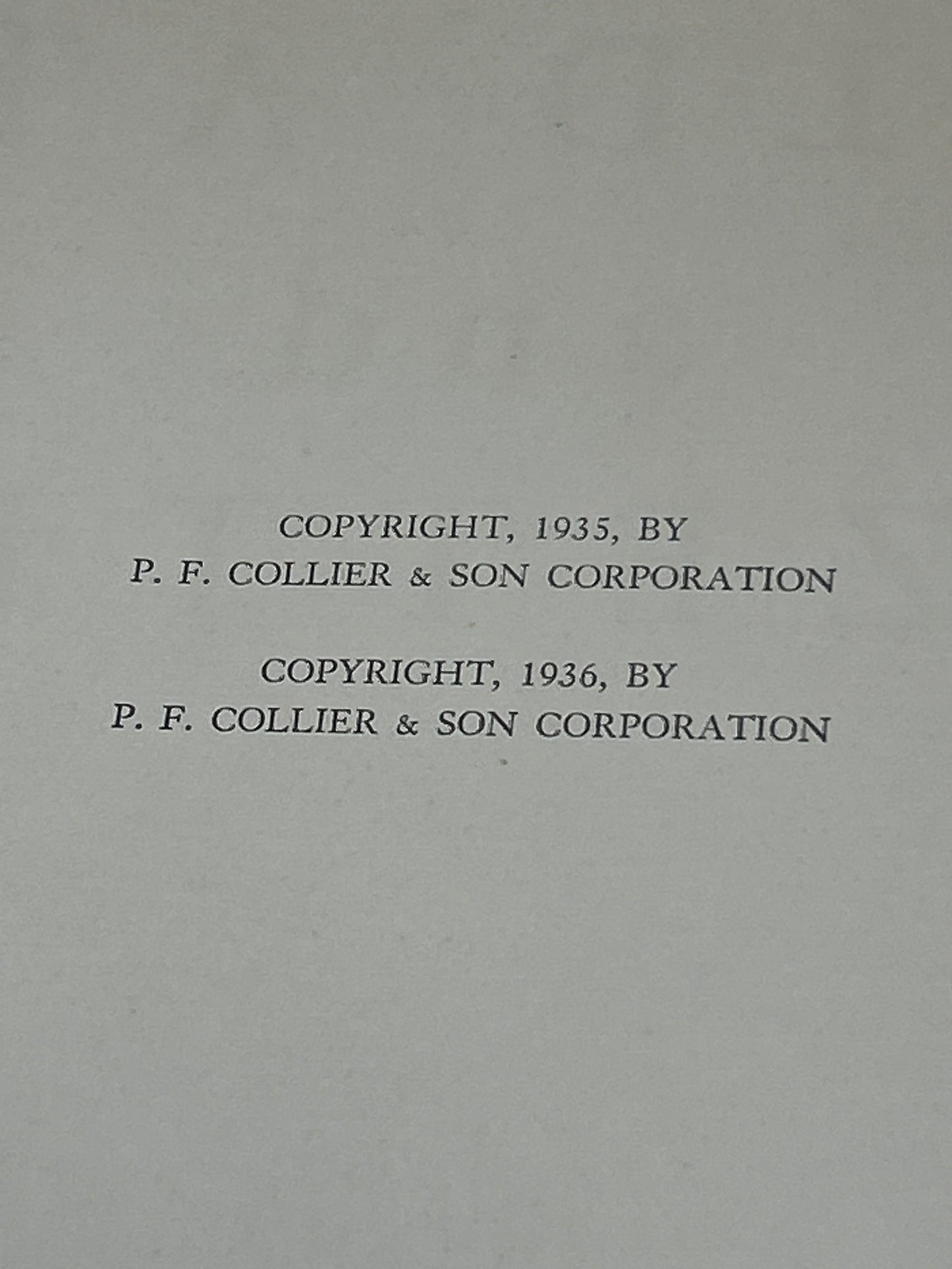 Collier's World Atlas And Gazetteer Copyright 1935/1936