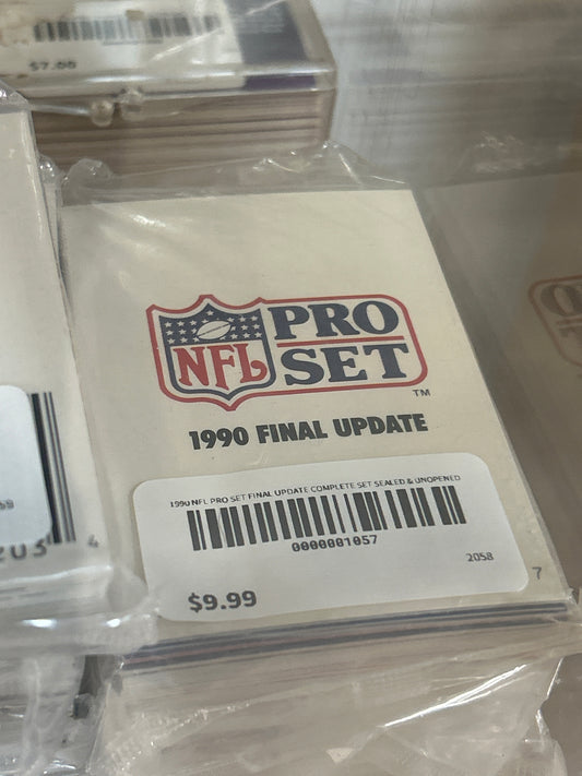 1990 NFL PRO SET FINAL UPDATE COMPLETE SET SEALED & UNOPENED Cards