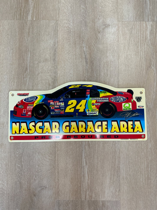 1998 Vintage NASCAR Garage Area Jeff Gordon #24 Sign Wincraft Made in USA