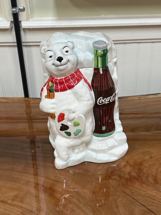 Coke Bear Cookie Jar 1996 Coca-Cola