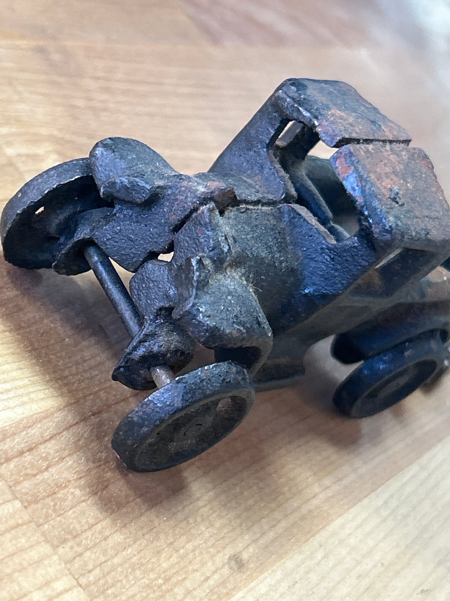 Vintage carved man walking 10 1/2”