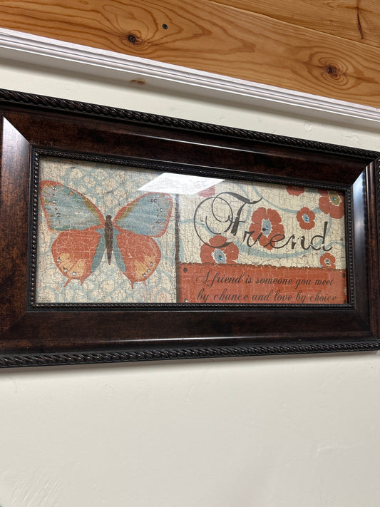 Framed “Friend” art