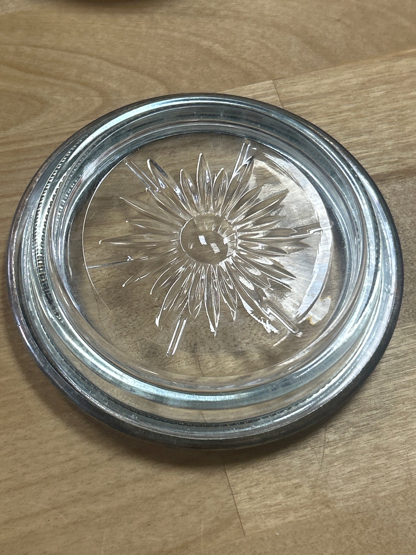 Vintage Leonard Coaster Silver, Silverplate, Set of 4, Italy (need polishing)