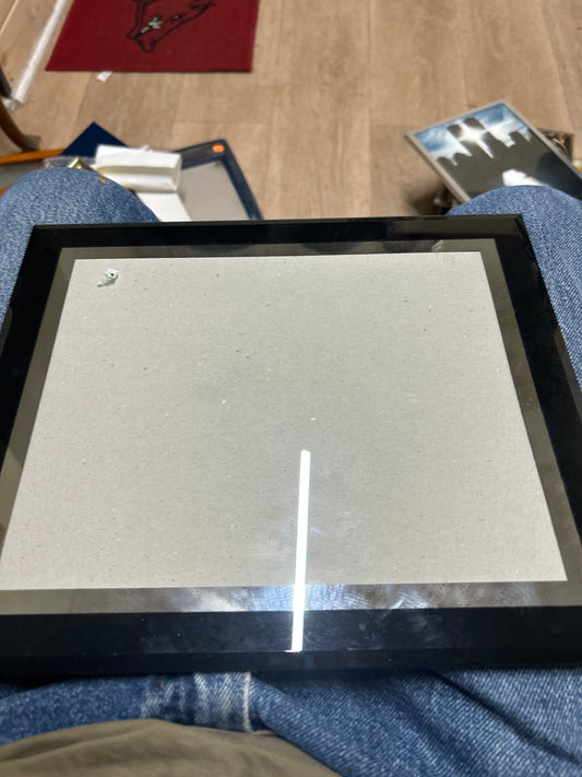 Black mirror picture frame