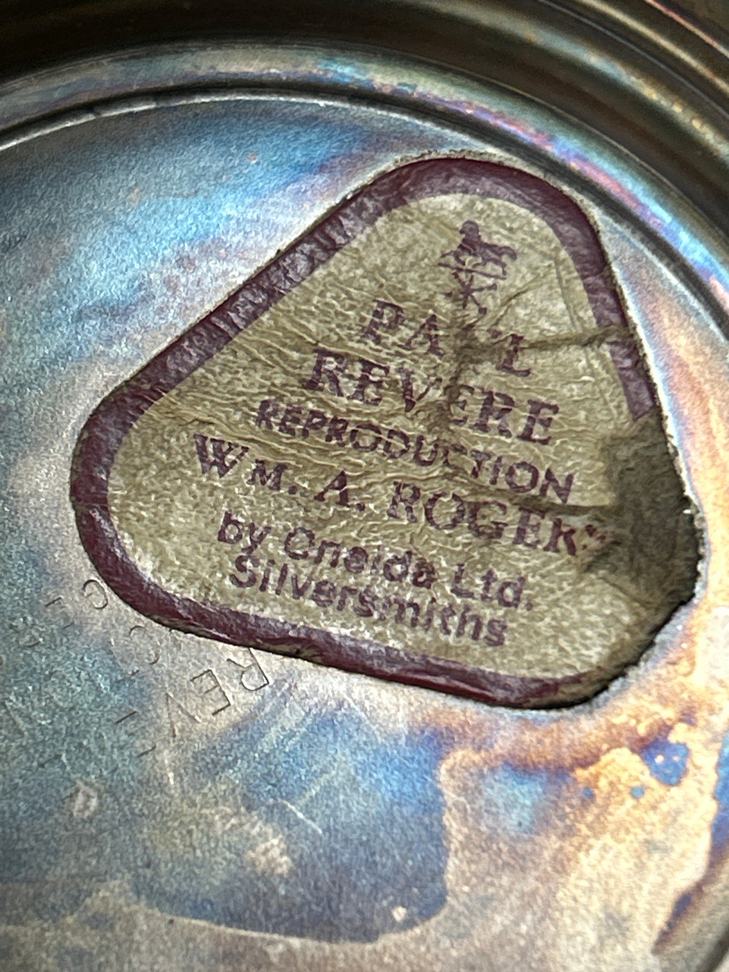 Paul Revere Reproduction by WM Roger’s Oneida Silversmiths Bowl
