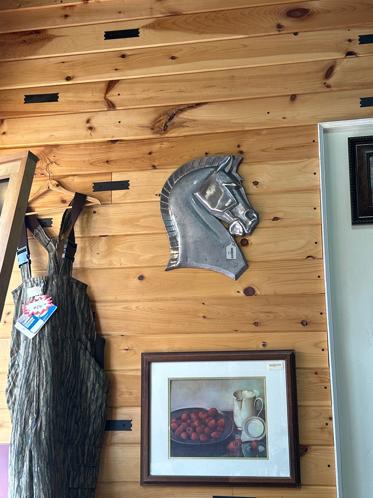 Art Deco Metal Wall Sculpture - Horse Head - 1930s