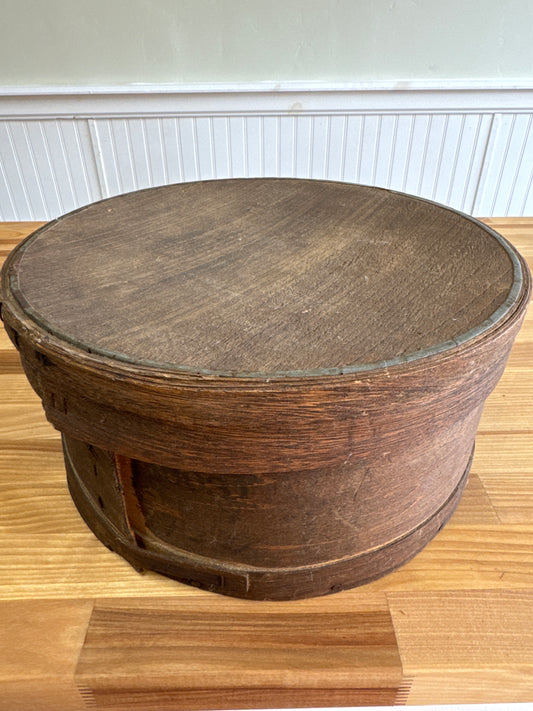 Vintage Wooden Hat Box