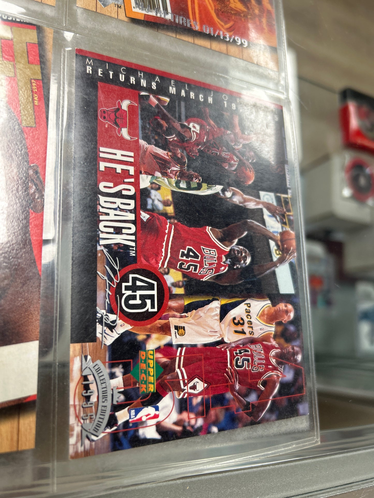 Upper Deck Jordan Jumbo Card “He’s Back”