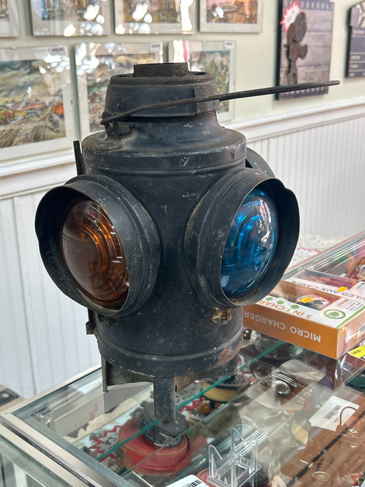 Vintage Railroad Lantern 14” (not including handle)