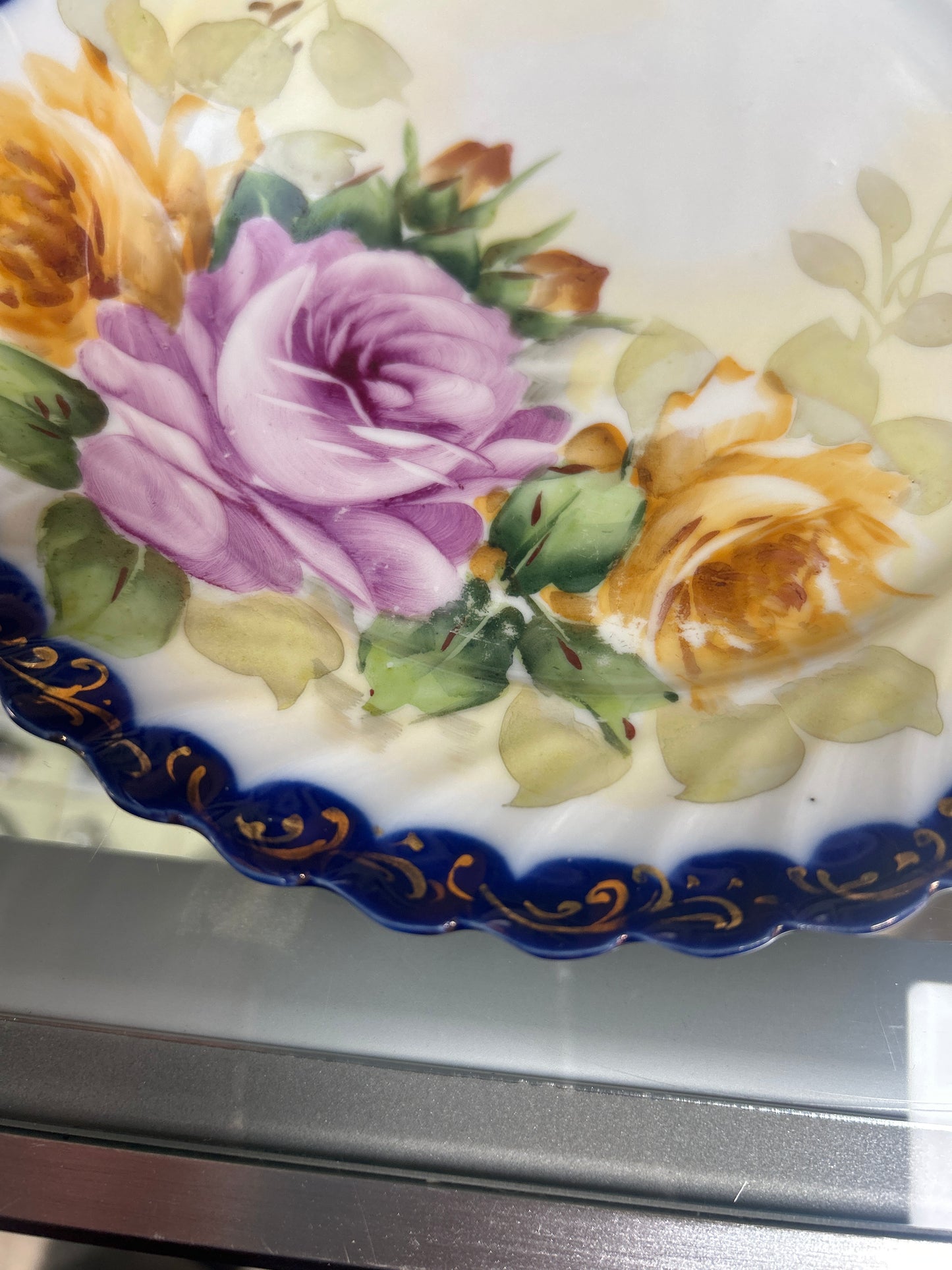 Antique/Vintage Nippon Plates Hand Painted Egghshell Porcelain 8 1/2”