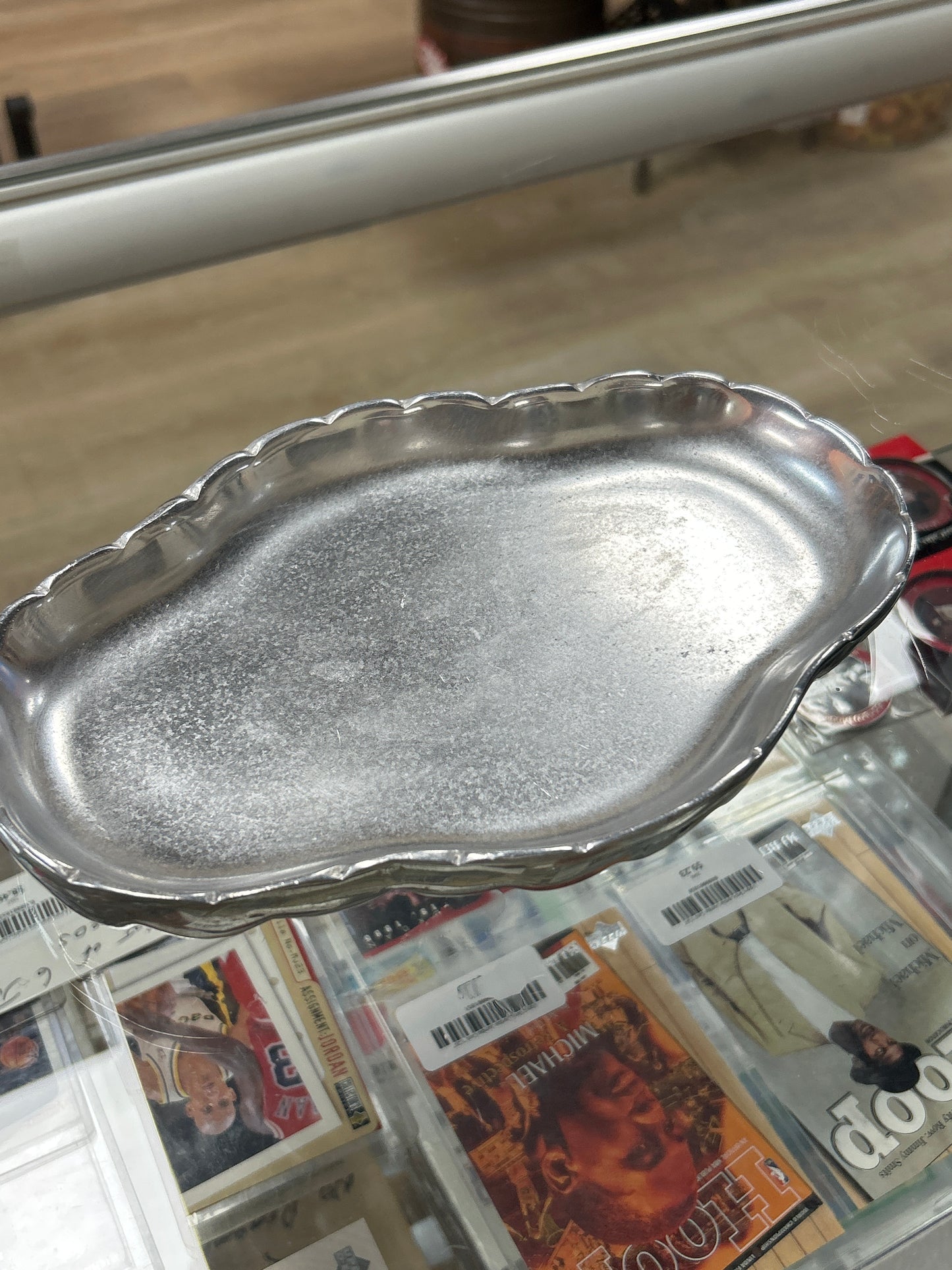 Vintage 9.5 inch Heavy Aluminum Trinket Plate