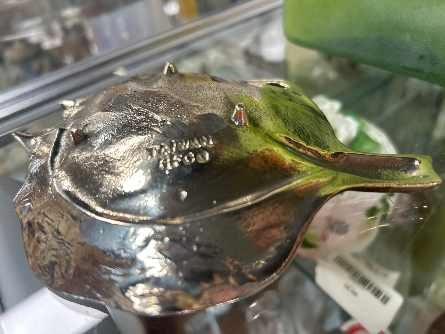 Solid Brass leaf 6 1/2” trinket holder