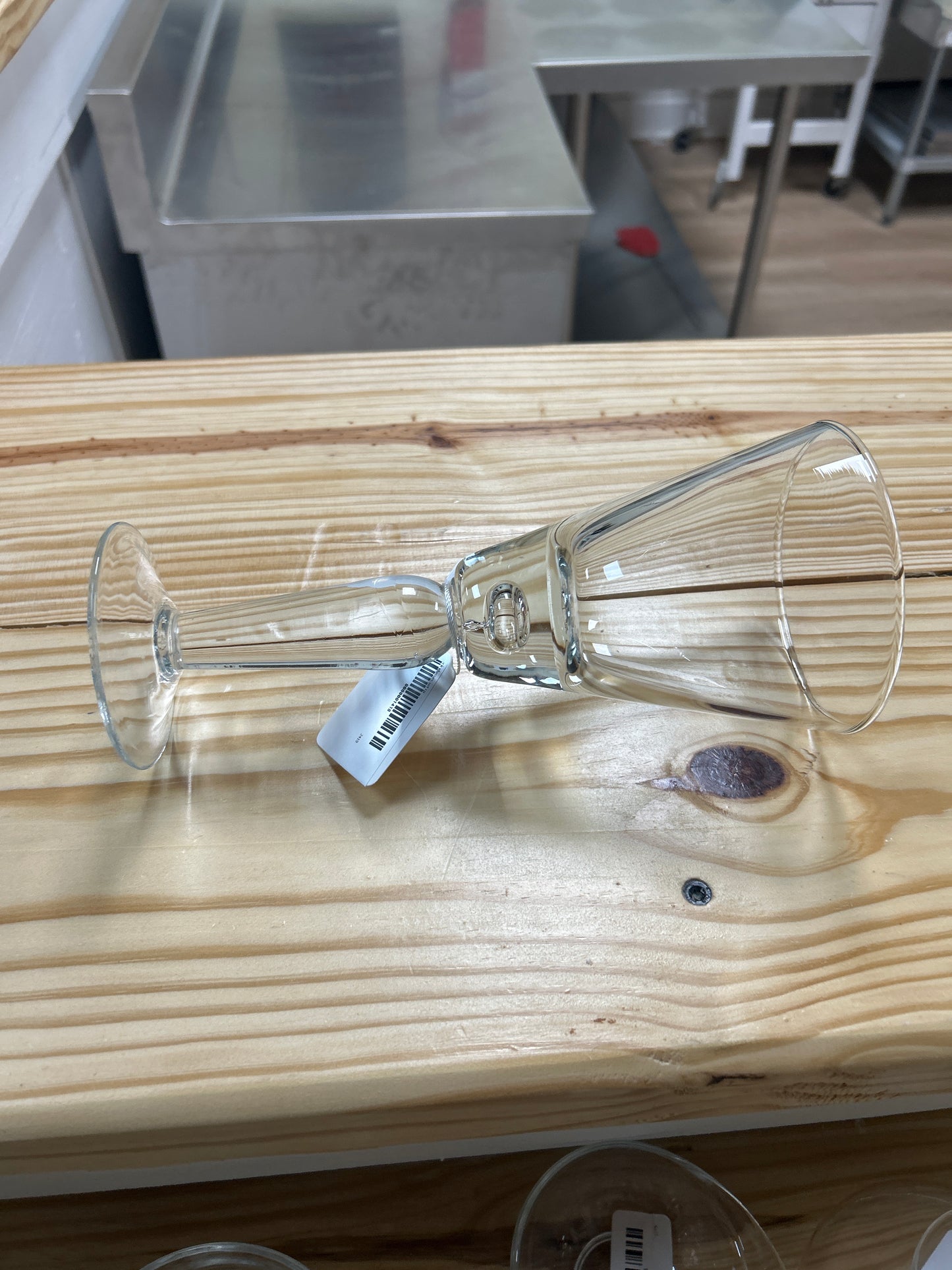 Vintage thick wine glass
