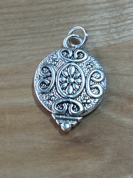 Charm Silver Tone