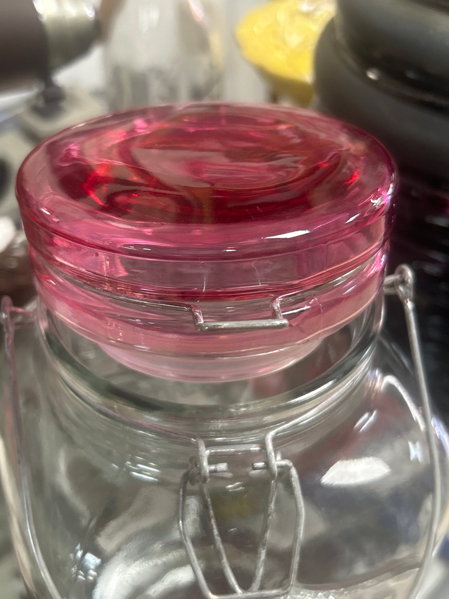 Yorkshire 1 Gallon Clear Glass Beverage Dispenser with Spigot & Clamp Lid